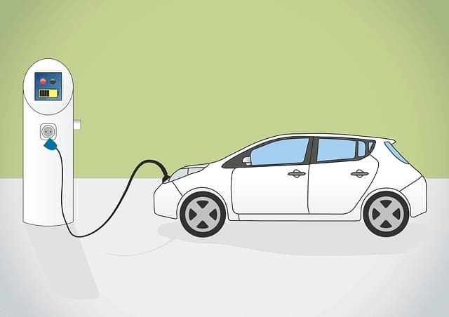 Desenho de carro eletrico